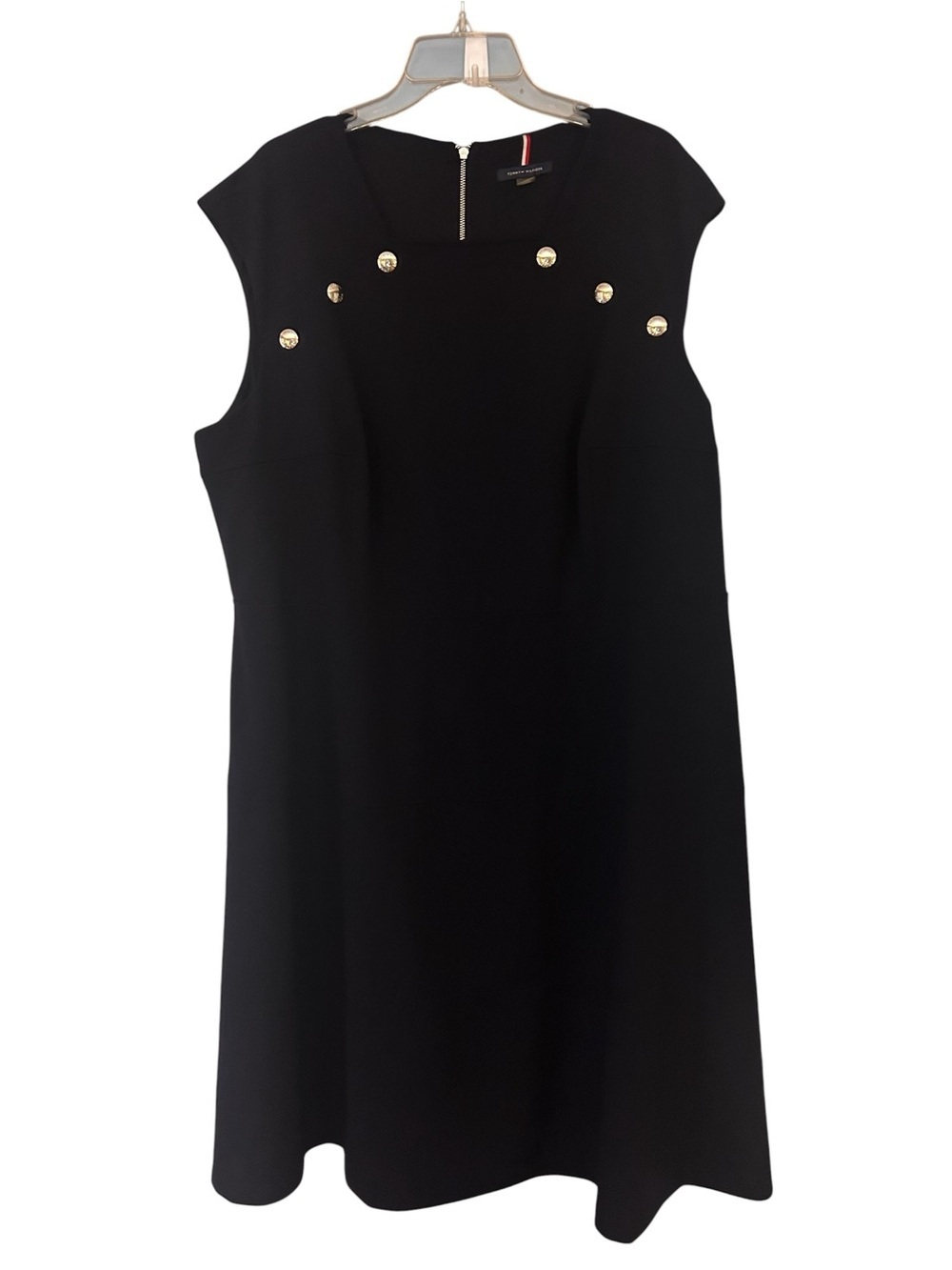 Tommy Hilfiger Navy blue Sheath Dress Gold Button Detail Size 20W
